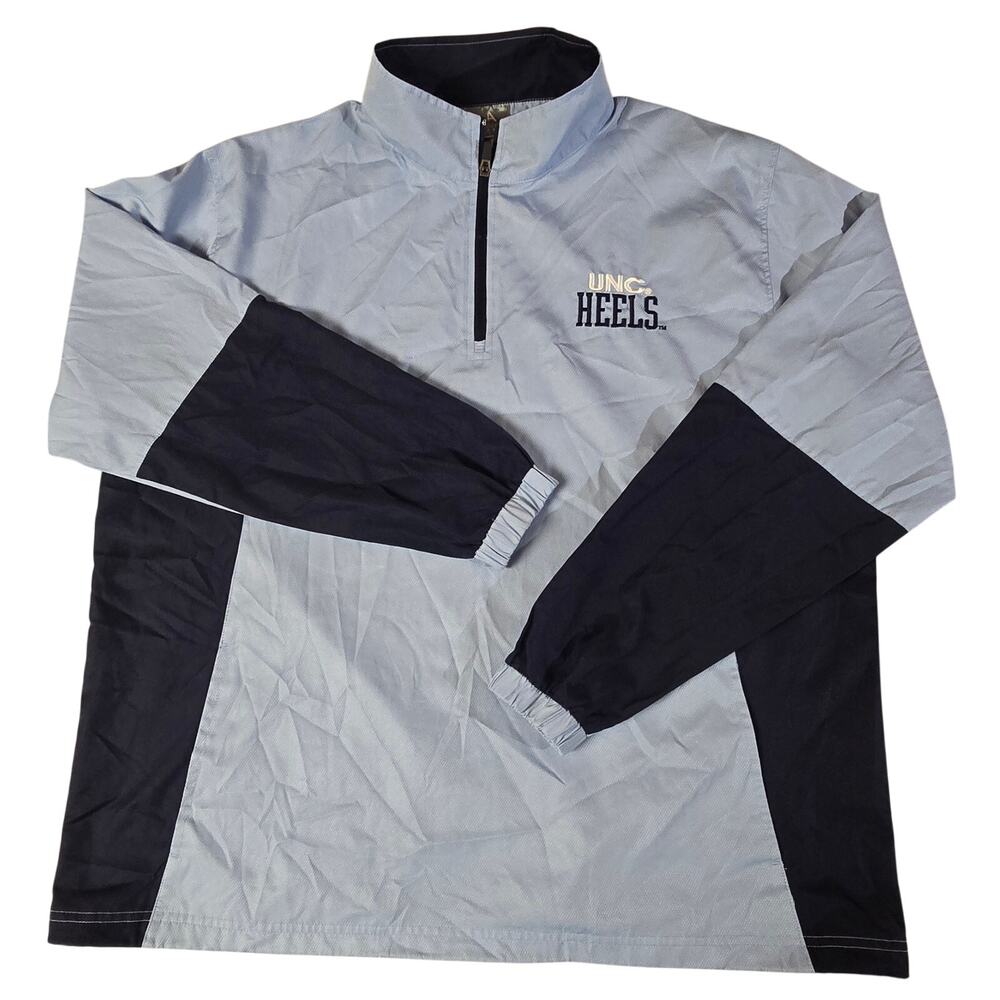 Knights Apparel UNC Tar Heels Pullover Jacket Men's Large Blue 1/4 Zip
